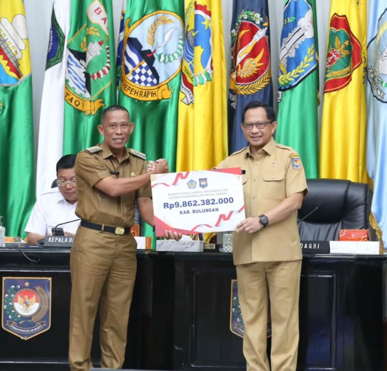 Berprestasi Turunkan Inflasi, Pemkab Bulungan Dapat Rp9,8 Miliar dari Kemendagri